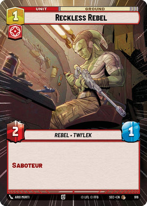 Reckless Rebel (916) (Hyperspace Foil) (916) [Secrets of Power]