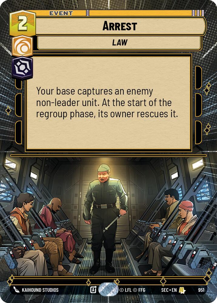 Arrest (951) (Hyperspace Foil) (951) [Secrets of Power]