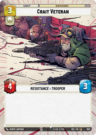 Crait Veteran (1007) (Hyperspace Foil) (1007) [Secrets of Power]