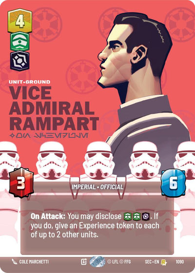 Vice Admiral Rampart - On Schedule (Prestige Foil) (1090) (1090) [Secrets of Power]