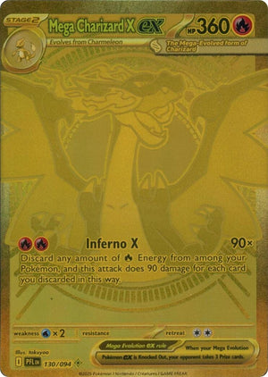 Mega Charizard X ex (130/094) [Mega Evolution: Phantasmal Flames]