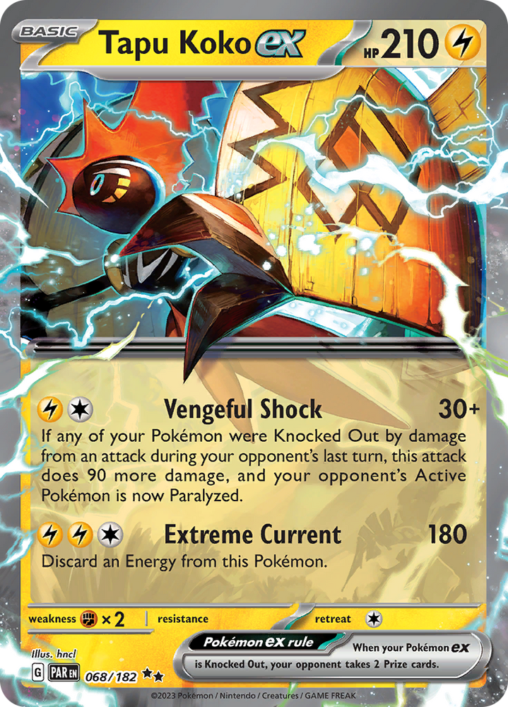 Tapu Koko ex (068/182) [Scarlet &amp; Violet: Paradox Rift] 