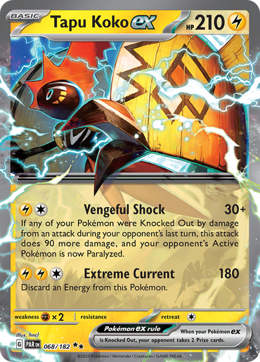 Tapu Koko ex (068/182) [Scarlet &amp; Violet: Paradox Rift] 