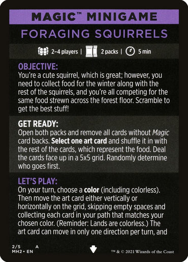 Foraging Squirrels (Magic Minigame) [Modern Horizons 2 Minigame]