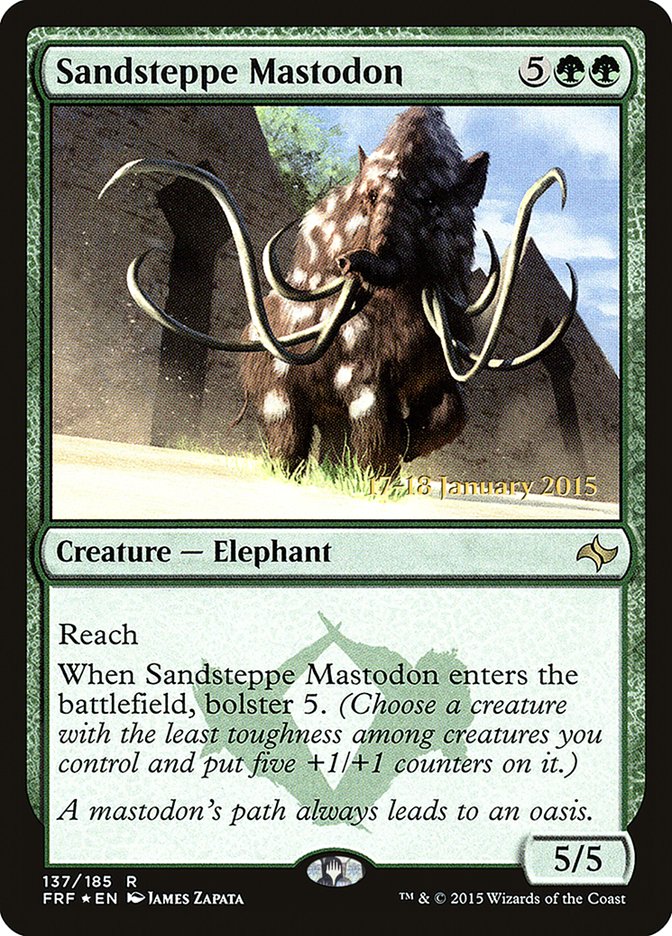 Sandsteppe Mastodon [Fate Reforged Prerelease Promos] 