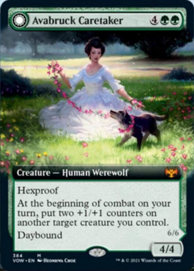 Avabruck Caretaker // Hollowhenge Huntmaster (Extended Art) [Innistrad: Crimson Vow] 