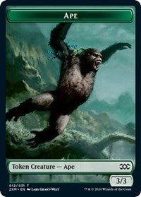 Ape // Germ Double-Sided Token [Double Masters Tokens] 