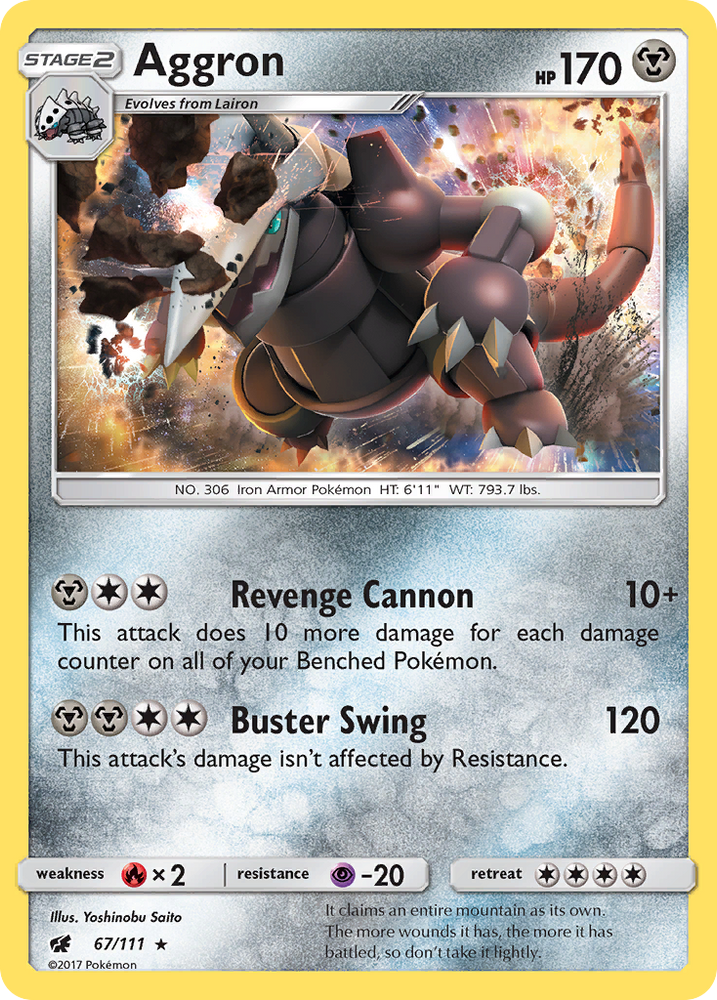 Aggron (67/111) [Sun &amp; Moon: Crimson Invasion] 