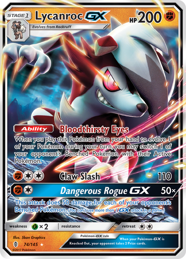 Lycanroc GX (74/145) [Sun &amp; Moon: Guardians Rising] 