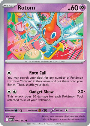 Rotom (092/217) [Mega Evolution: Ascended Heroes]