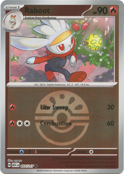 Raboot (037/217) (Friend Ball) [Mega Evolution: Ascended Heroes]