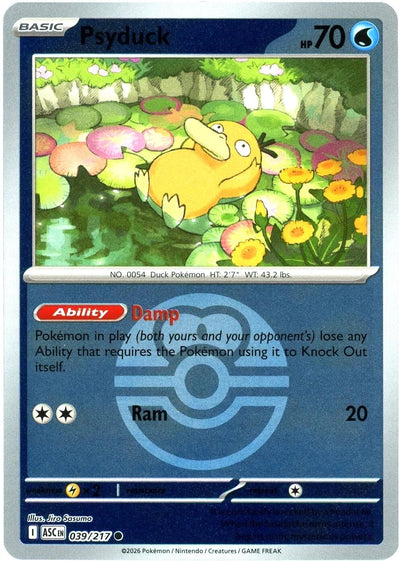 Psyduck (039/217) (Love Ball) [Mega Evolution: Ascended Heroes]