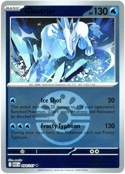 Glastrier (054/217) (Friend Ball) [Mega Evolution: Ascended Heroes]
