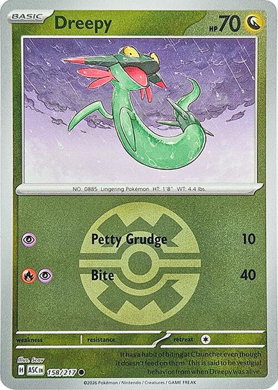Dreepy (158/217) (Quick Ball) [Mega Evolution: Ascended Heroes]