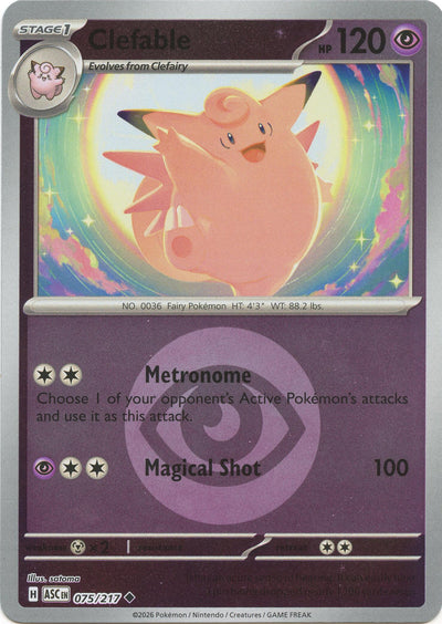 Clefable (075/217) (Energy Symbol Pattern) [Mega Evolution: Ascended Heroes]