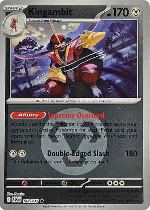 Kingambit (148/217) (Energy Symbol Pattern) [Mega Evolution: Ascended Heroes]