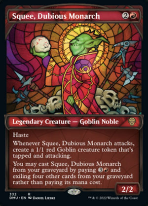 Squee, Dubious Monarch (Showcase Textured) [Dominaria United] 