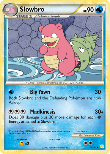 Slowbro (52/123) [HeartGold &amp; SoulSilver: Base Set] 