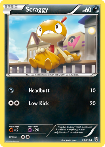 Scraggy (85/135) [Black &amp; White: Plasma Storm] 