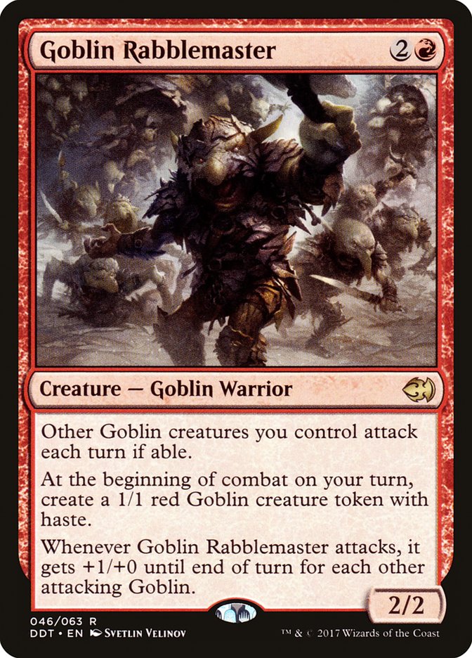 Goblin Rabblemaster [Duel Decks: Merfolk vs. Goblins] 