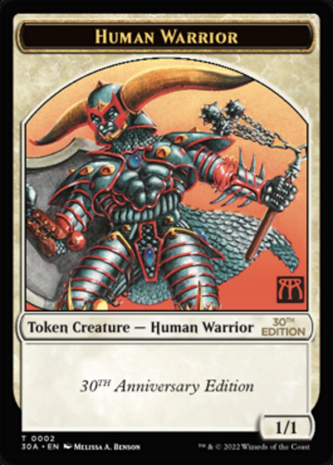 Human Warrior Token [30th Anniversary Tokens] 