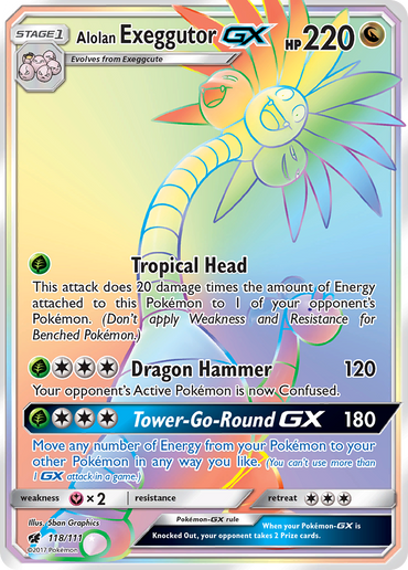 Alolan Exeggutor GX (118/111) [Sun &amp; Moon: Crimson Invasion] 