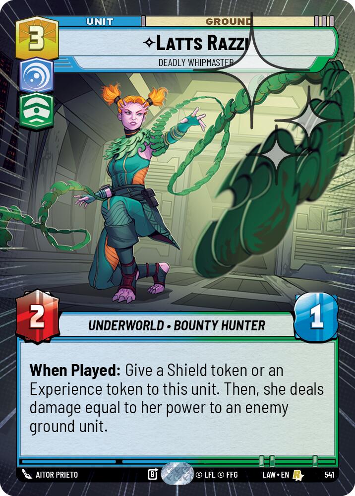 Latts Razzi - Deadly Whipmaster (541) (Hyperspace Foil) (541) [A Lawless Time]