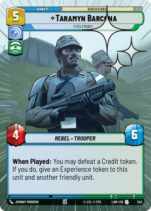 Taramyn Barcona - Eyes Front! (542) (Hyperspace Foil) (542) [A Lawless Time]