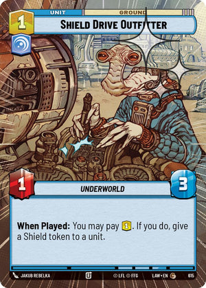 Shield Drive Outfitter (615) (Hyperspace Foil) (615) [A Lawless Time]