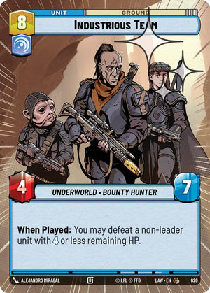 Industrious Team (626) (Hyperspace Foil) (626) [A Lawless Time]