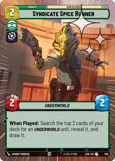 Syndicate Spice Runner (638) (Hyperspace Foil) (638) [A Lawless Time]