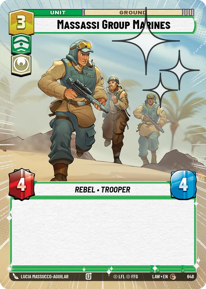 Massassi Group Marines (648) (Hyperspace Foil) (648) [A Lawless Time]