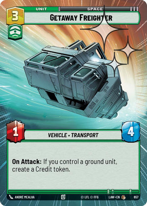 Getaway Freighter (657) (Hyperspace Foil) (657) [A Lawless Time]