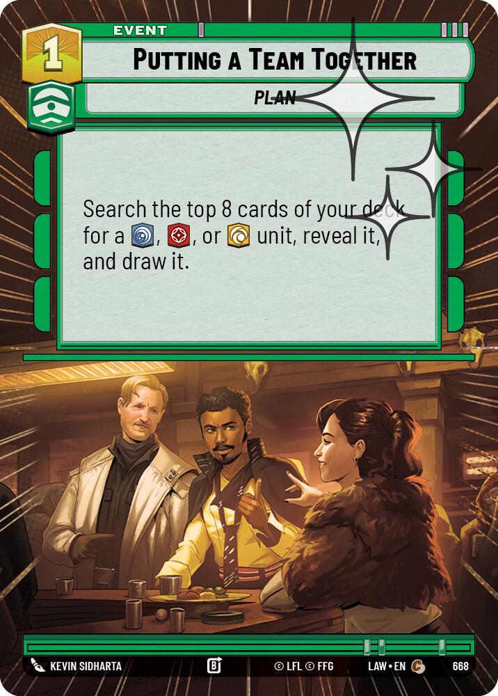 Putting a Team Together (668) (Hyperspace Foil) (668) [A Lawless Time]