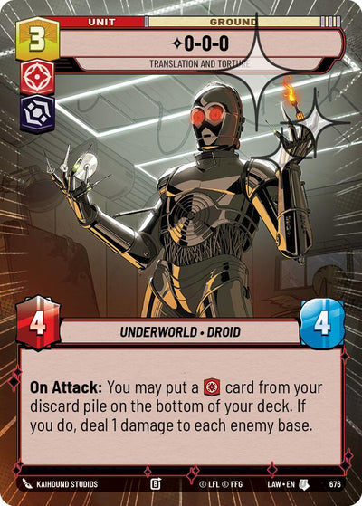 0-0-0 - Translation and Torture (676) (Hyperspace Foil) (676) [A Lawless Time]