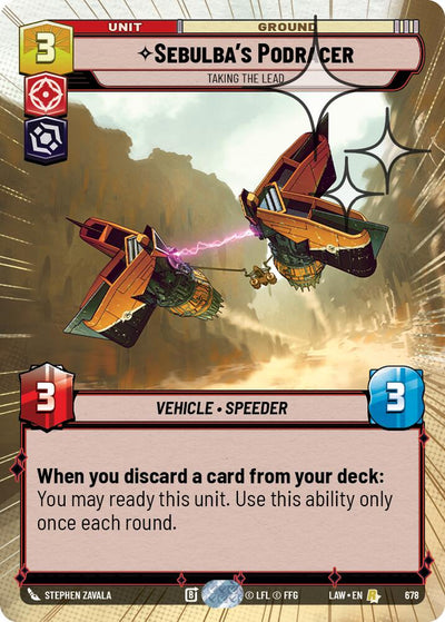 Sebulba's Podracer - Taking the Lead (678) (Hyperspace Foil) (678) [A Lawless Time]