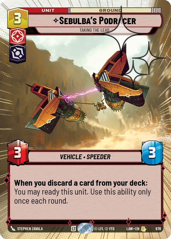Sebulba's Podracer - Taking the Lead (678) (Hyperspace Foil) (678) [A Lawless Time]