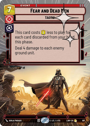 Fear and Dead Men (681) (Hyperspace Foil) (681) [A Lawless Time]