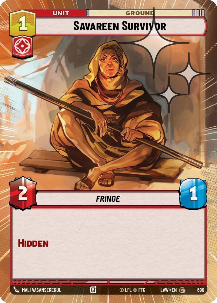 Savareen Survivor (690) (Hyperspace Foil) (690) [A Lawless Time]