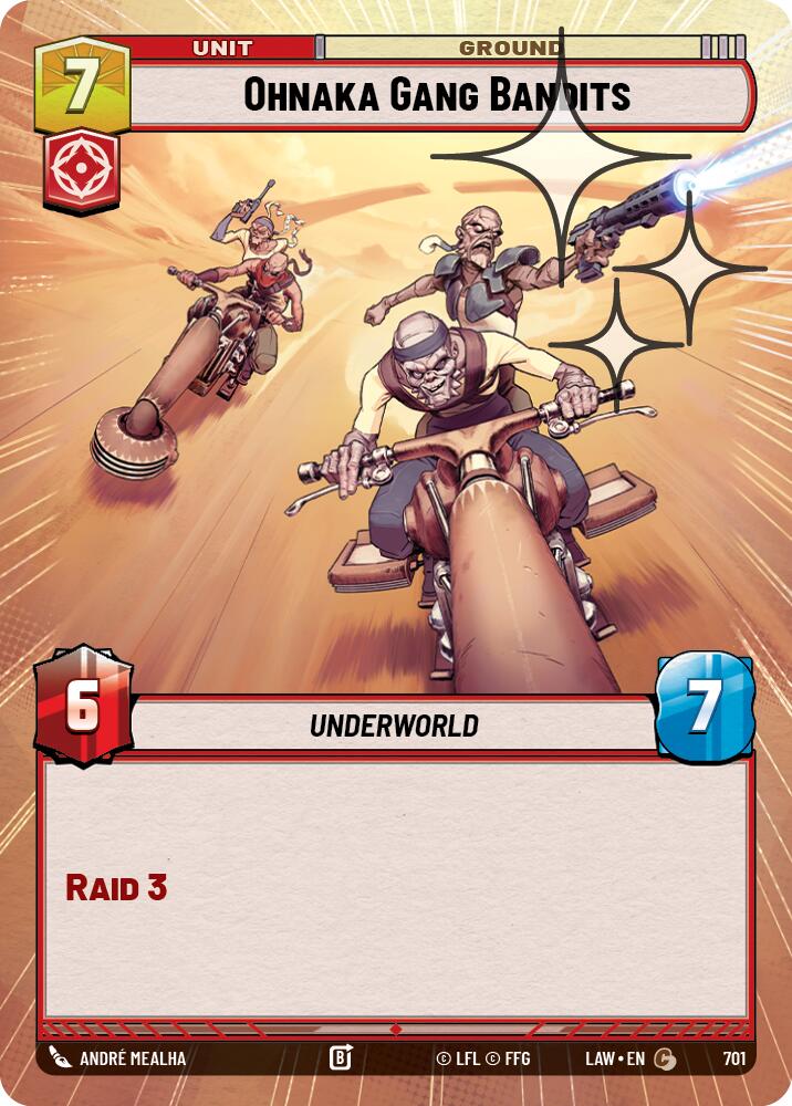 Ohnaka Gang Bandits (701) (Hyperspace Foil) (701) [A Lawless Time]