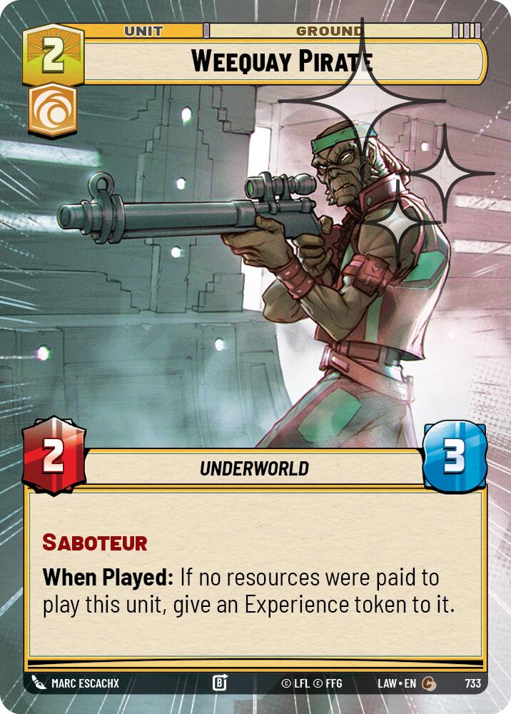 Weequay Pirate (733) (Hyperspace Foil) (733) [A Lawless Time]