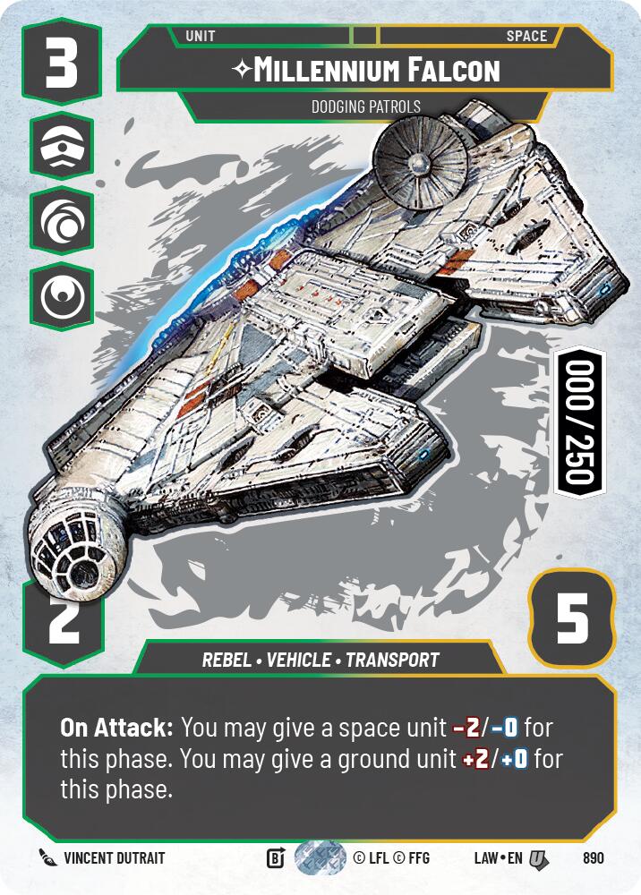 Millennium Falcon - Dodgingg Patrols (Serialized) (890) (890) [A Lawless Time]