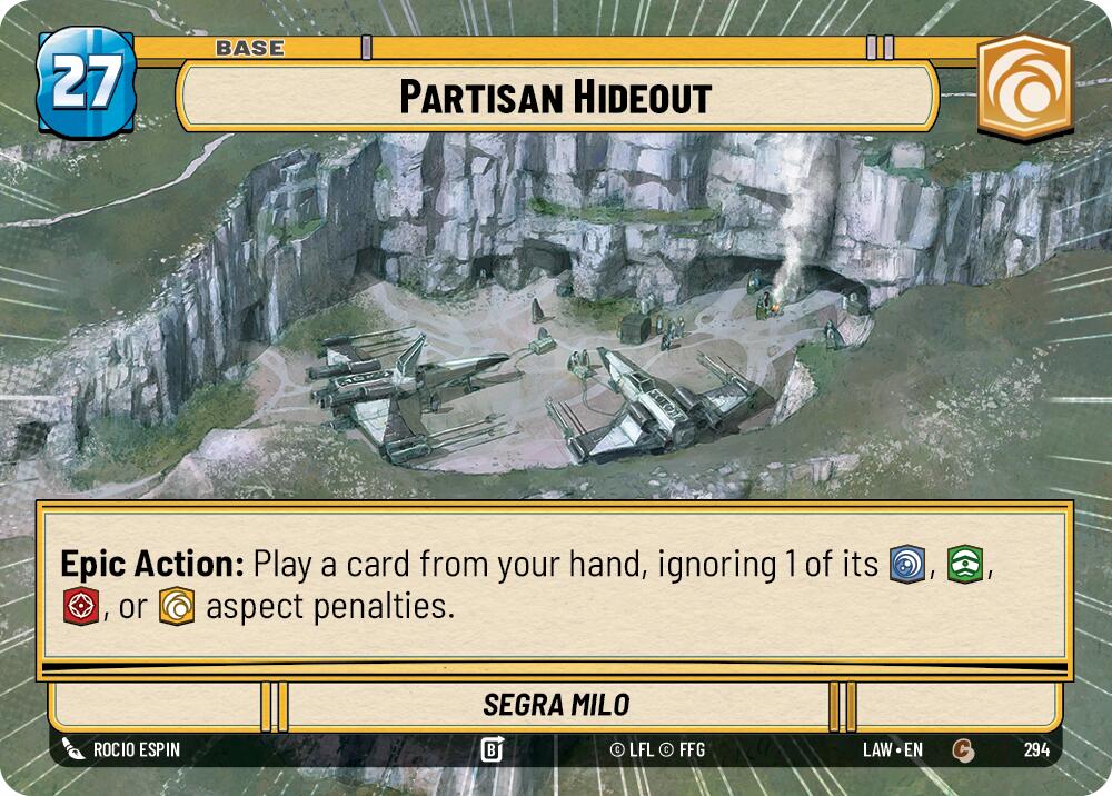 Partisan Hideout // Shield (294 // t06) (Hyperspace) (294 // T06) [A Lawless Time]