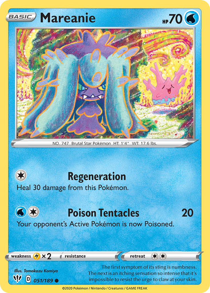 Mareanie (051/189) [Sword & Shield: Darkness Ablaze] 