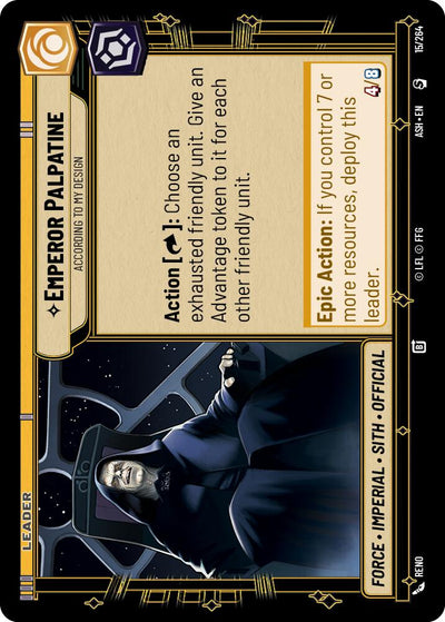 Emperor Palpatine - According to My Design (15/264) (15/264) [Ashes of the Empire]