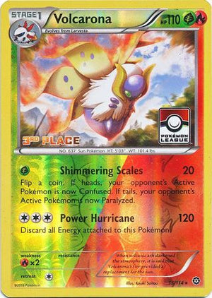 Volcarona (15/114) (League Promo 3rd Place) [XY: Steam Siege] 