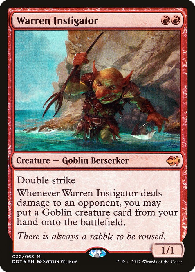 Warren Instigator [Duel Decks: Merfolk vs. Goblins] 