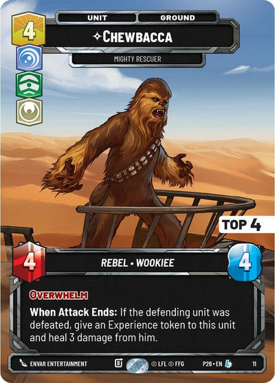 Chewbacca - Mighty Rescuer (11) (Top 4) (11) [Organized Play Promos]