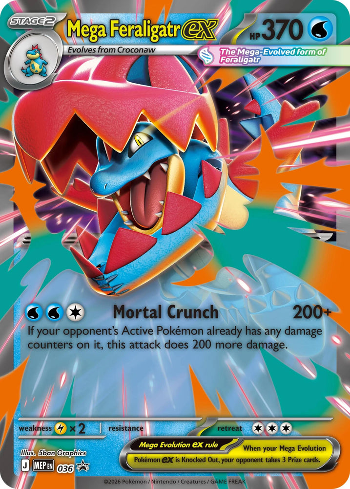 Mega Feraligatr ex (036) (Jumbo) [Mega Evolution Promo]
