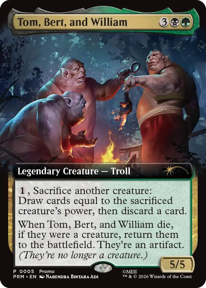 Tom, Bert, and William (Extended Art) [Media Promos]